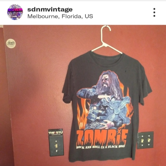 Rob Zombie "Rock and Roll in a Black Hole" Tee - Picture 2 of 3